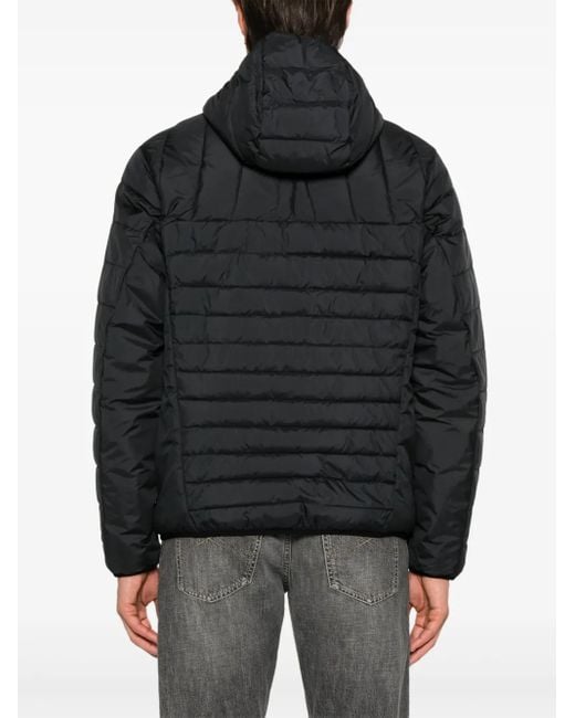 Boss Black Water-Repellent Padded Jacket With Decorative Reflective Details for men