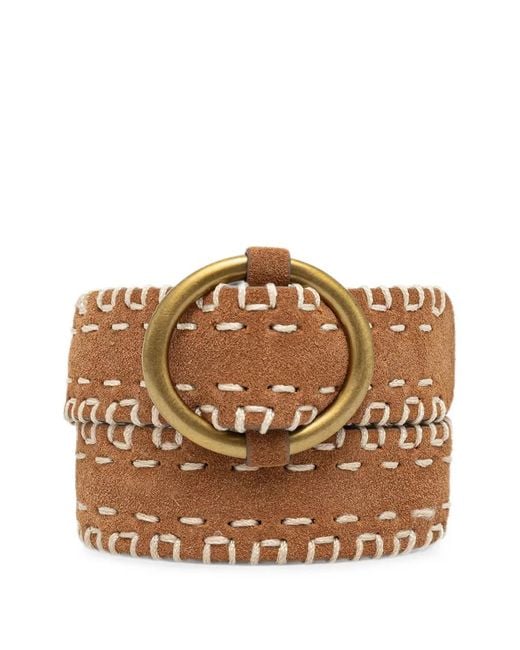 Sessun Brown Dity Suede Belt