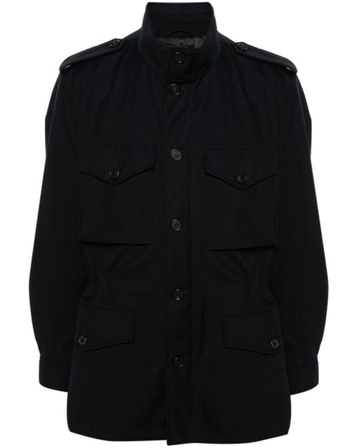Dunhill Black Wool Military Jacket for men