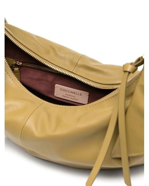 Coccinelle Metallic Knotted Leather Shoulder Bag