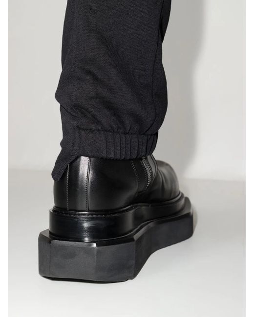Vetements Black Embroidered Logo Track Pants for men