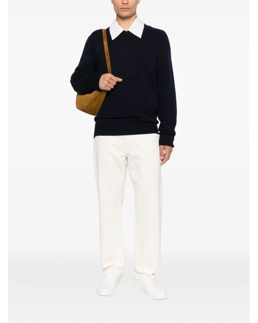 Studio Nicholson Black V-Neck Sweater for men