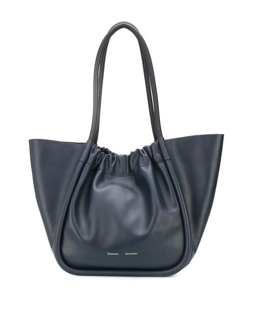 Proenza Schouler Blue L Ruched Tote Bag