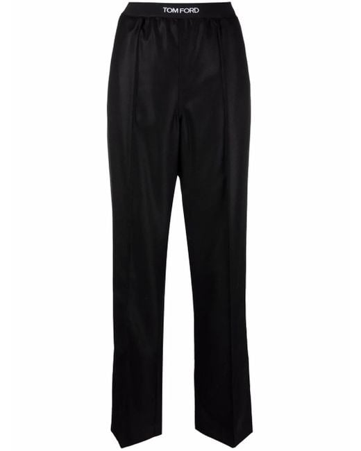Tom Ford Black Hose Mit Logo-Bund