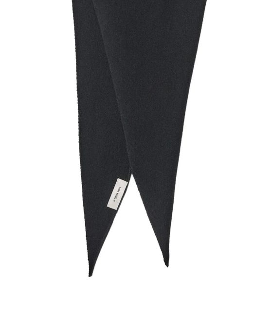 Lisa Yang Black Florianne Triangular Scarf