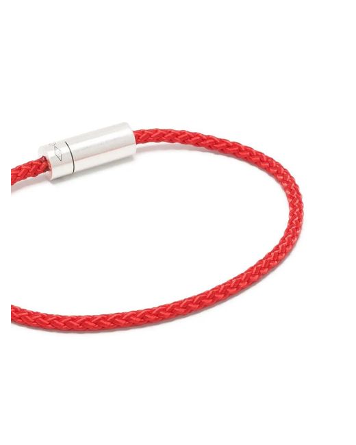 Le Gramme Red Engraved-Logo Nato Bracelet