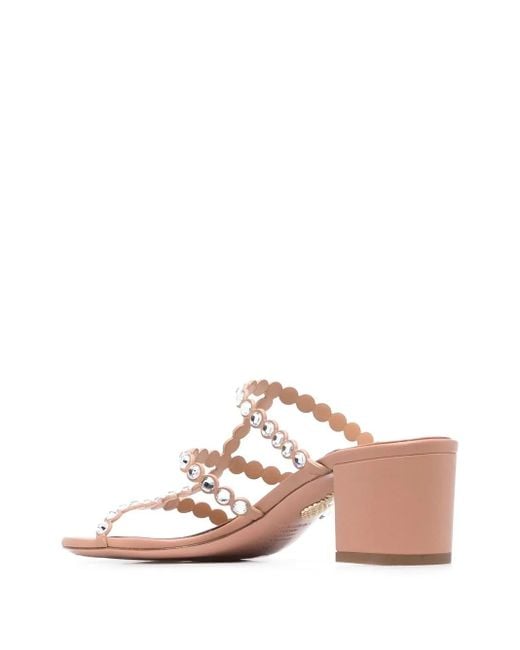 Aquazzura Pink 55Mm Crystal-Embellished Open-Toe Sandals