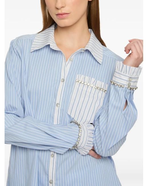 Cinq À Sept Blue Chemise Dorsia À Rayures