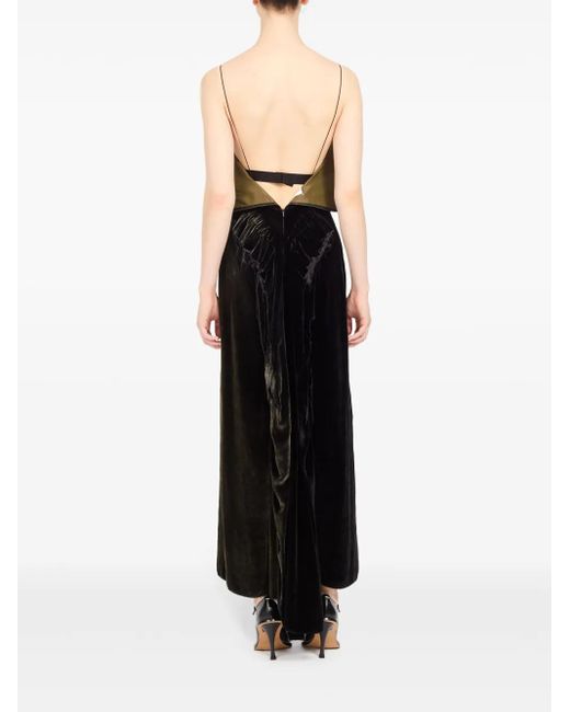 Maison Margiela Black Silk Maxi Dress