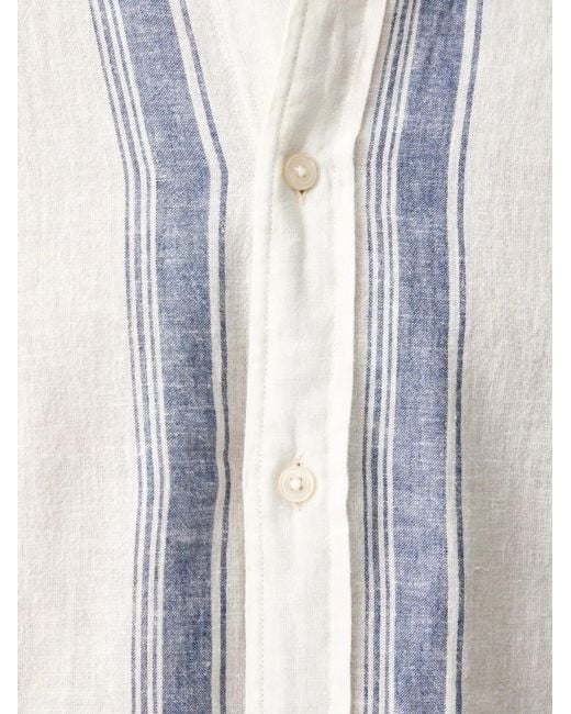 Gant White Striped Button-Down Shirt for men
