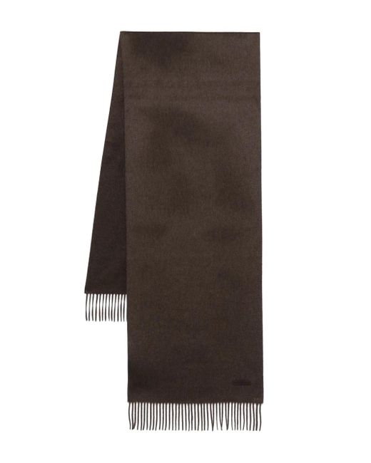 メンズ Zegna カシミア スカーフ Brown