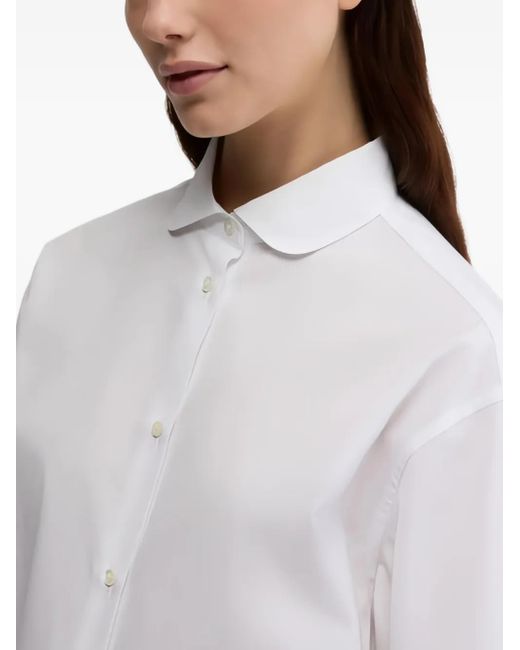 Aspesi White Long-Sleeve Plain Shirt