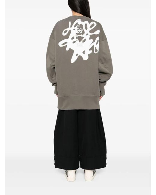 Julius Gray Graphic-Print Sweatshirt for men