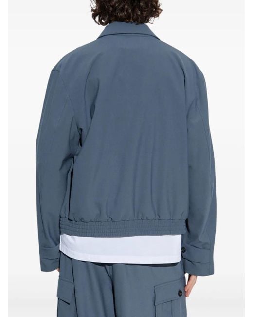 Marni Blue Jacket With Logo for men