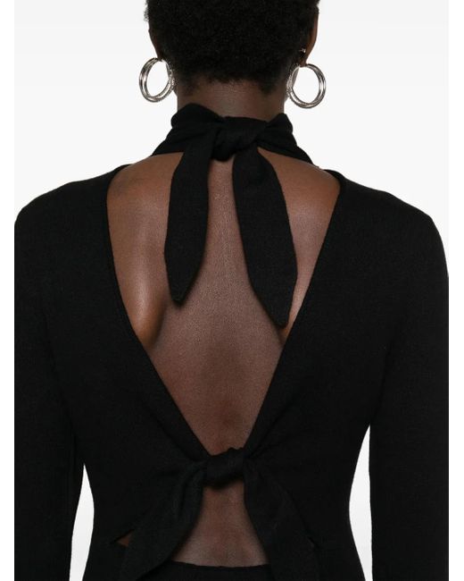 Givenchy Black Tied Midi Dress