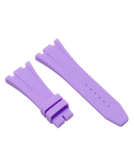 HORUS WATCH STRAPS Purple Rubber Watch Strap