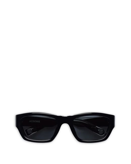 Jacquemus Black Rectangle-Frame Sunglasses
