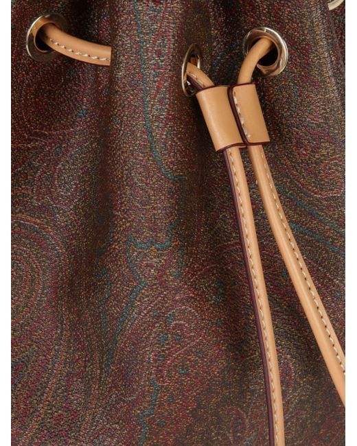 Etro ペイズリー バケットバッグ Brown