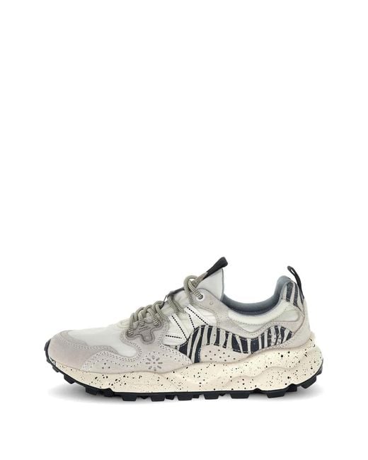 Flower Mountain White Baskets Yamano 3 Uni À Imprimé Zèbre
