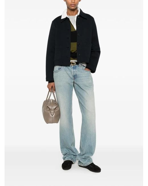 Marc O' Polo Black Button-Up Patch-Pocket Jacket