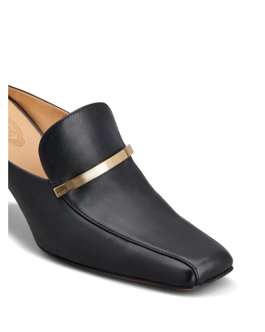 Tod's Black 71Mm Cuoio Mules
