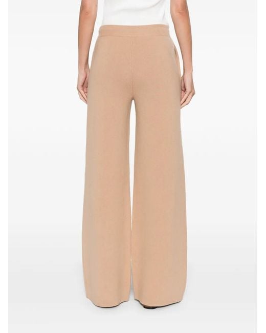 Soft Goat Natural Knitwear Trousers