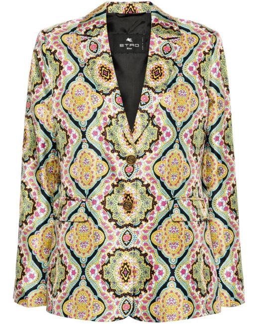 Etro Green Silk Jacket