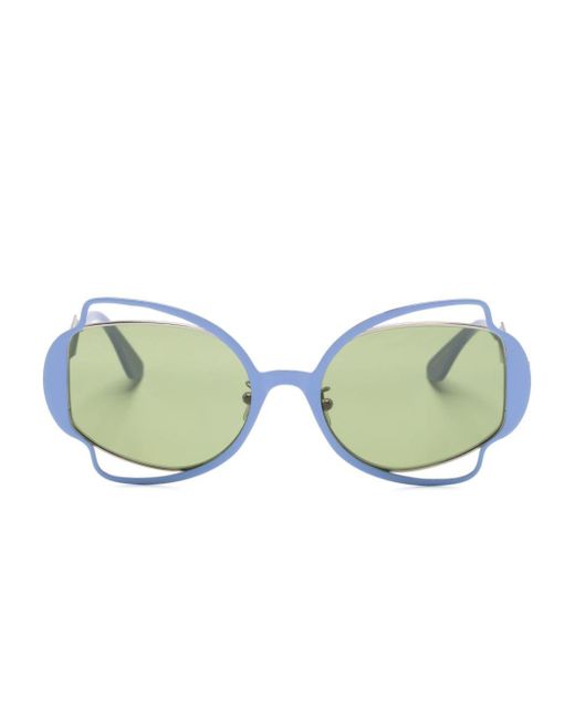 Marni Green Route Of The Sun Oversize-frame Sunglasses
