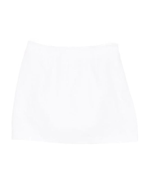 Posse White A-Line Cotton Skirt