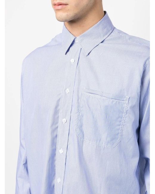 Orlebar Brown Blue Grasmoor Long-Sleeved Shirt for men