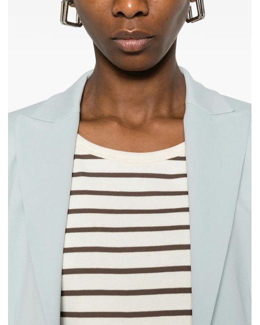 A.P.C. White Striped T-Shirt