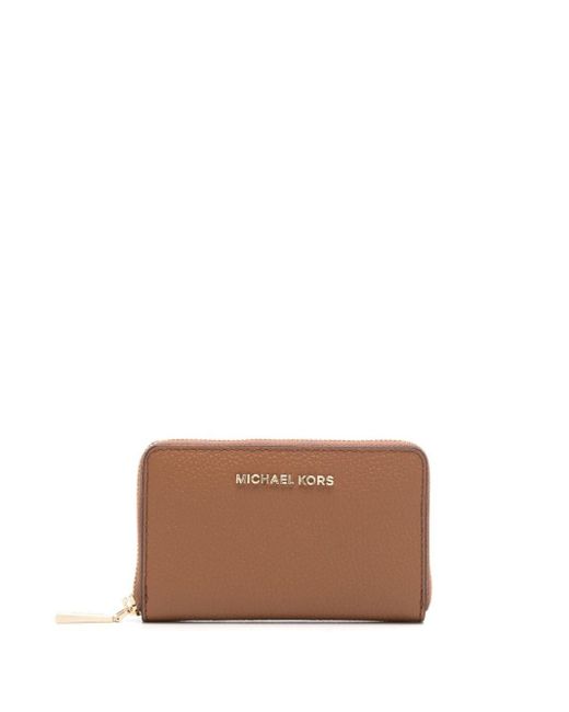 MICHAEL Michael Kors Brown Zipped Leather Card Holder