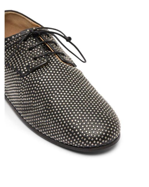 Marsèll Gray Stud-embellished Leather Derby Shoes