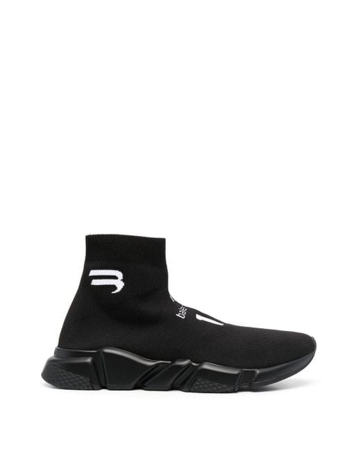 Balenciaga Black Speed Slip-on Sneakers for men
