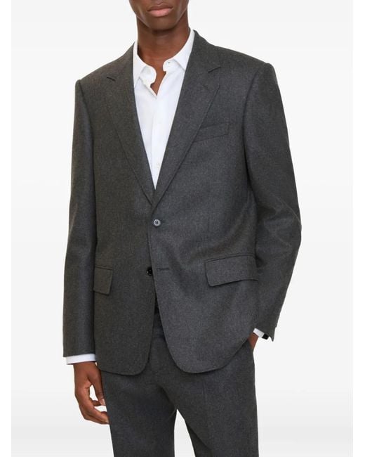 Burberry Flanellen Blazer in het Gray voor heren