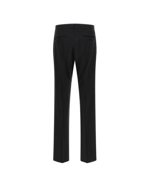 Tom Ford Black Pinstriped Double-Breasted Suit for men