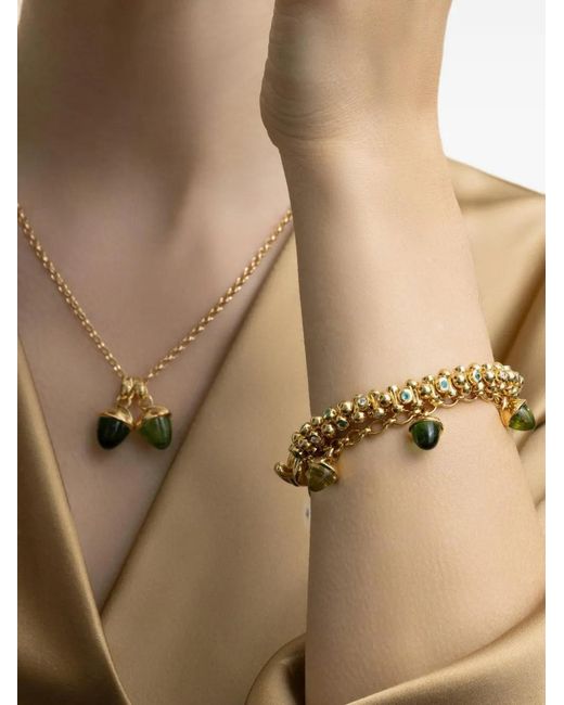 Tamara Comolli Metallic Mikado Flamenco Multi-Stone Charm Bracelet