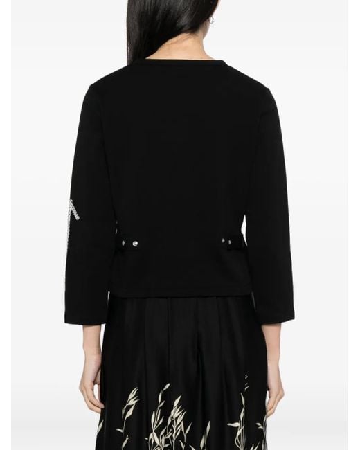 Agnes B. Black Arrow-Print Top