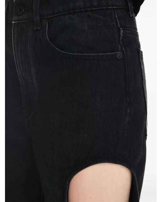 Off-White c/o Virgil Abloh Blue Meteor Cut-out Straight-leg Jeans