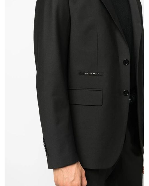Philipp Plein Black Single-Breasted Two-Piece Suit for men