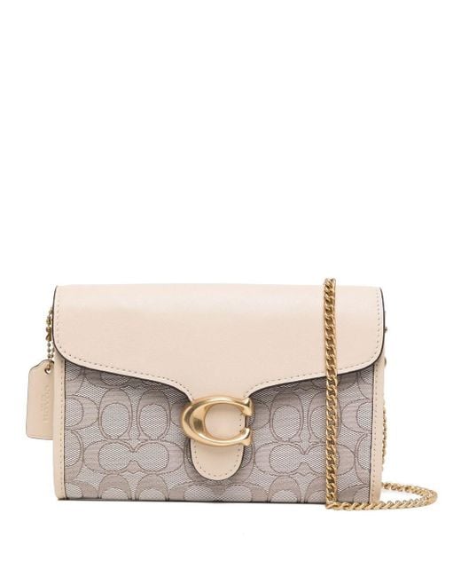 COACH Leather Tabby Monogram Crossbody Bag in Brown Lyst UK