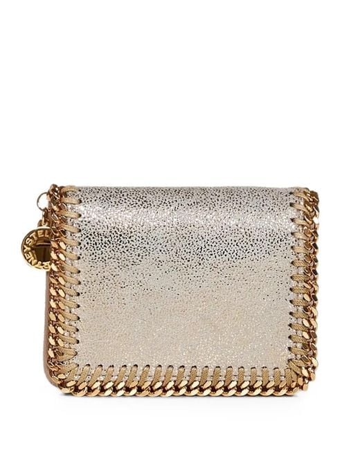 Stella McCartney Gray Falabella Shaggy Deer Wallet