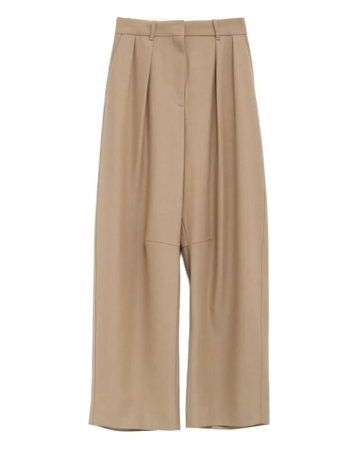 Loewe Natural Pantalon À Design Plissé