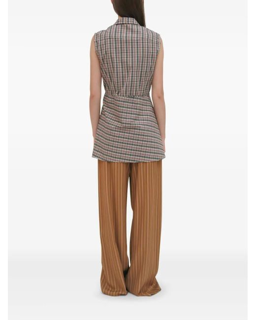 Rosetta Getty Gestreept Blouse in het Brown