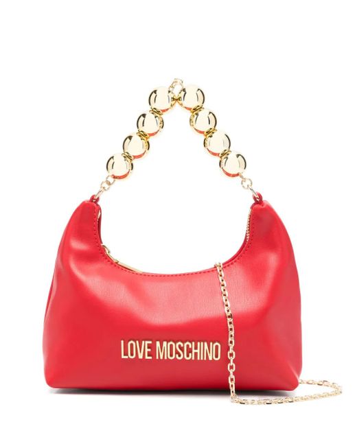 Love Moschino Red Handtasche Aus Faux-Leder