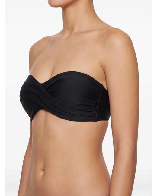 Johanna Ortiz Black Tangarana Bikini Top