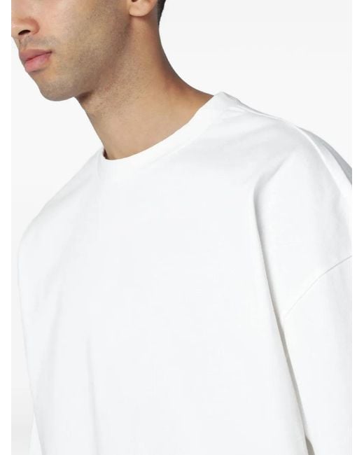 Entire studios White Drop-Shoulder T-Shirt