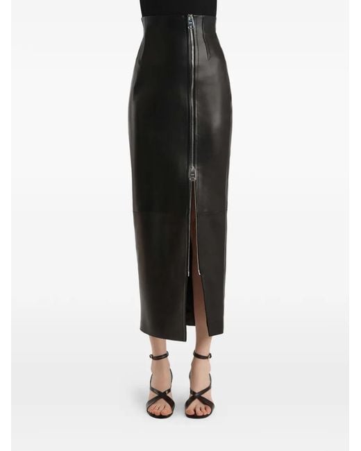 Khaite Black Gres Skirt