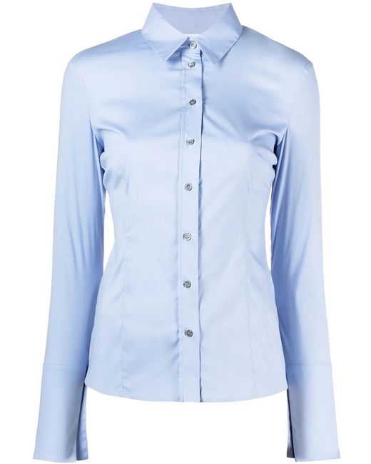 Patrizia Pepe Blue Long-Sleeved Shirt