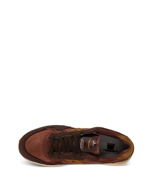 Saucony Brown Shadow 5000 Perforated Panelled Sneakers for men